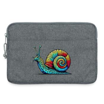Schnecke - Laptoptasche 13" - Grau meliert - Vorne