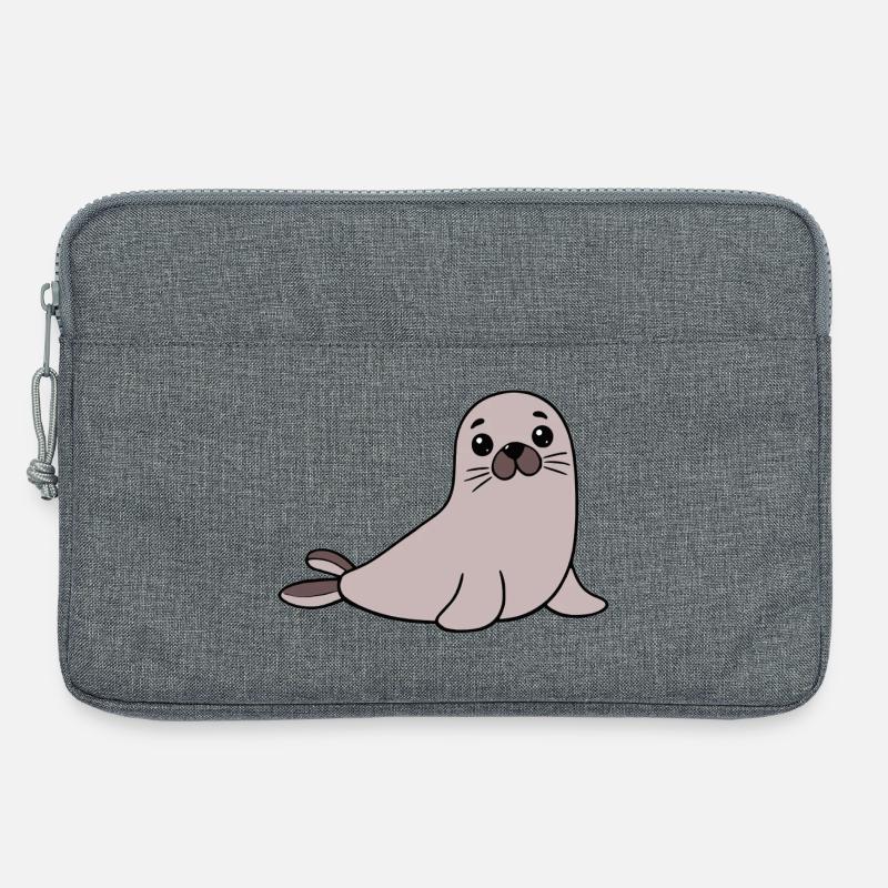 Robbe Seehund - Laptoptasche 13" - Grau meliert