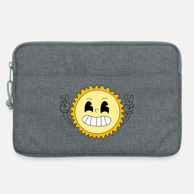 Sun Smile Glücklich - Laptoptasche 13" - Grau meliert