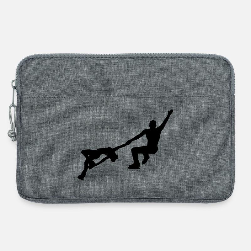 Eiskunstlauf - Laptoptasche 13" - Grau meliert