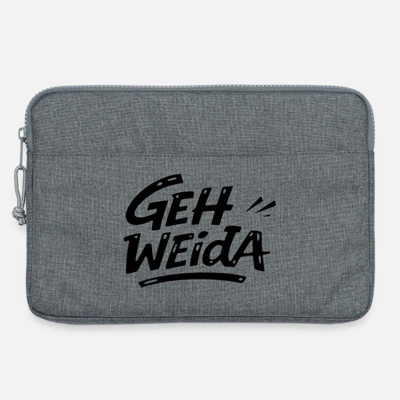 Geh weida - Laptoptasche 13" - Grau meliert