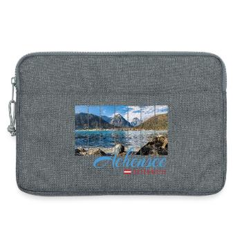 Achensee Tirol Retro Österreich Vintage Souvenir - Laptoptasche 13" - Grau meliert - Vorne
