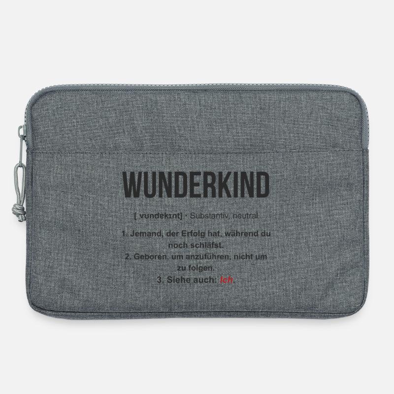 Wunderkind – Erfolg, während du schläfst - Laptoptasche 13" - Grau meliert