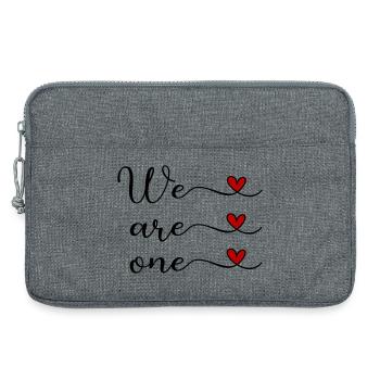 We are one Unity Team Design - Laptop bag 13" - heather grey - Front
