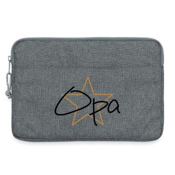 bester Opa - Laptoptasche 13" - Grau meliert - Vorne