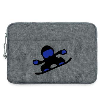 snowboarder - Laptoptasche 13" - Grau meliert - Vorne