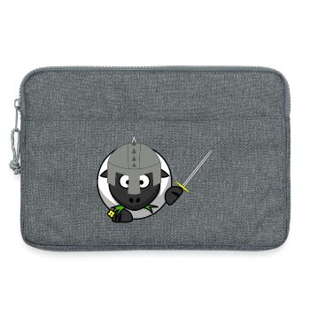 RitterSchaf im Kampf - Laptoptasche 13" - Grau meliert - Vorne