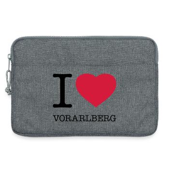 I LOVE VORARLBERG Austria Österreich - Laptoptasche 13" - Grau meliert - Vorne