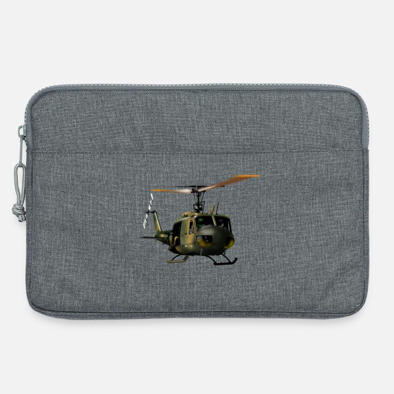 Hubschrauber - Laptoptasche 13" - Grau meliert