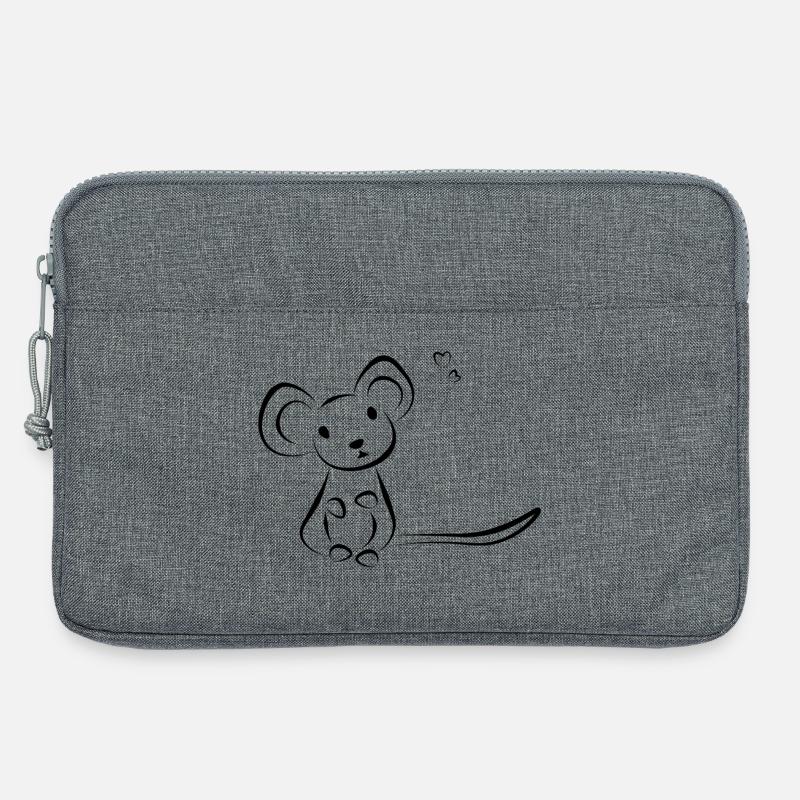 Maus Haustier - Doeslief - Laptoptasche 13" - Grau meliert