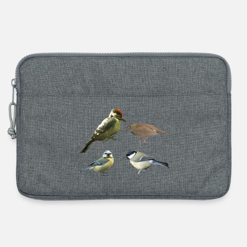 Singvögel - Laptoptasche 13" - Grau meliert