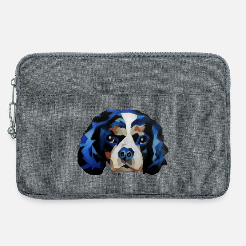 Cavalier King Charles Spaniel - Laptoptasche 13" - Grau meliert