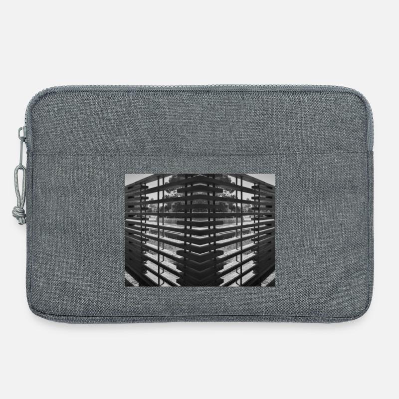 Abstraktes Holz V.1 - Laptoptasche 13" - Grau meliert