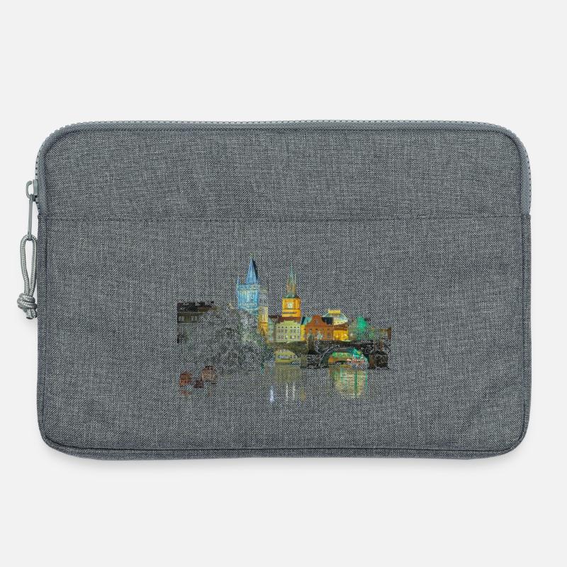 Prag - Laptoptasche 13" - Grau meliert