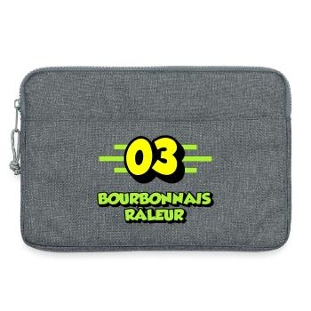 Bourbonnais râleur - Sacoche pour ordinateur portable 13 pouces - gris chiné - Devant