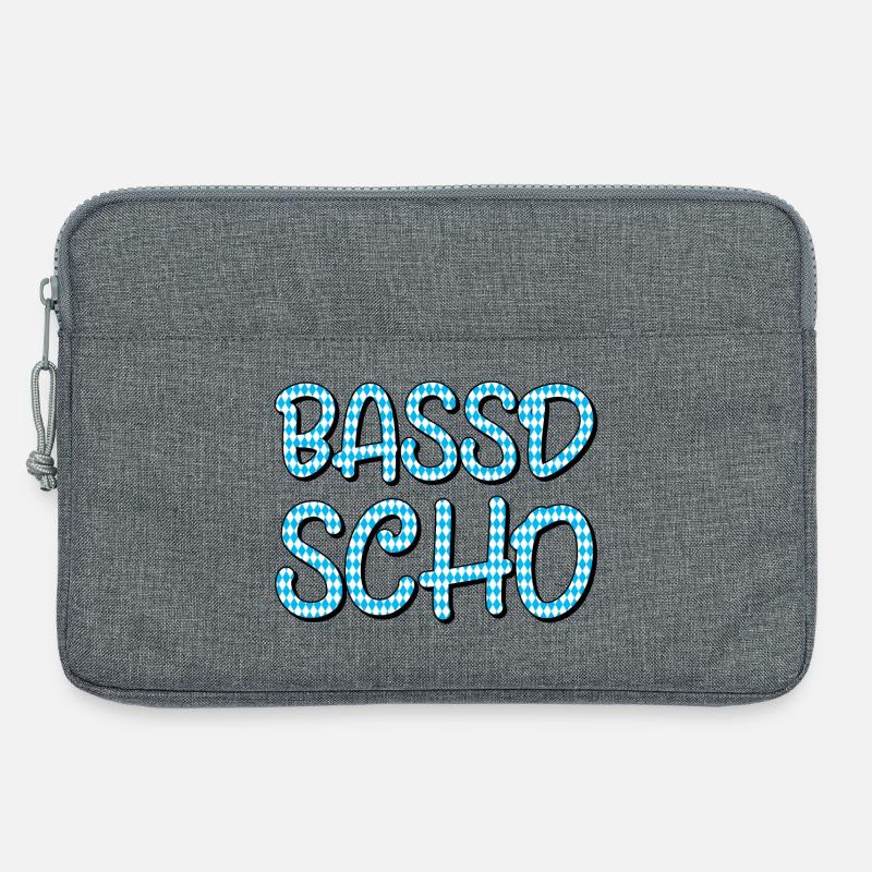 Bassd scho - Laptoptasche 13" - Grau meliert