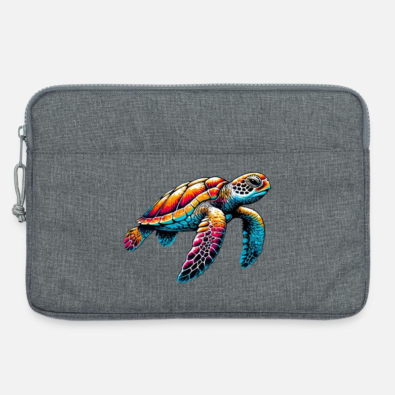 Schildkröte - Laptoptasche 13" - Grau meliert