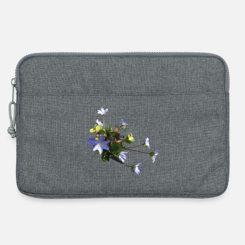 Leberblümchen - Laptoptasche 13" - Grau meliert