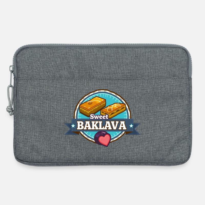 Baklava 01 - Laptoptasche 13" - Grau meliert
