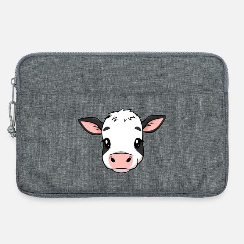 Kuh - Laptoptasche 13" - Grau meliert