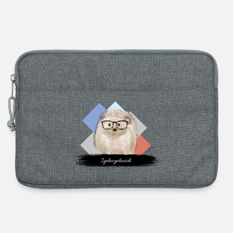 JvG Igel "Igelnogelneich" - Laptoptasche 13" - Grau meliert