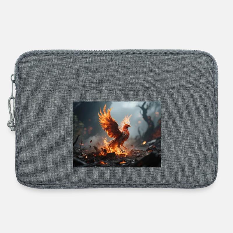 Feuerphönix Aufstieg - Laptoptasche 13" - Grau meliert
