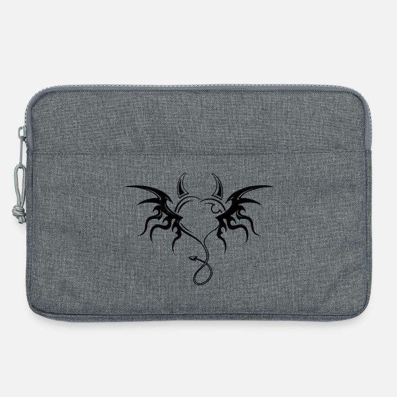 Teufelsherz - Laptoptasche 13" - Grau meliert