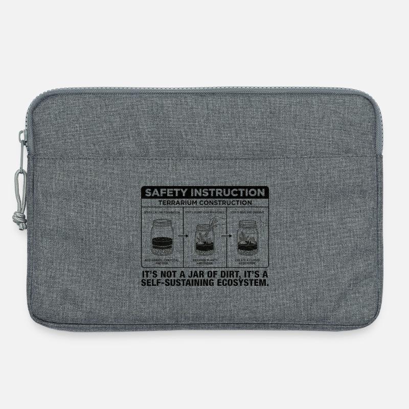 Terrarium Construction Guide: Not Just a Jar of Di - Laptoptasche 13" - Grau meliert