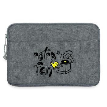 Retro Fan - Laptoptasche 13" - Grau meliert - Vorne