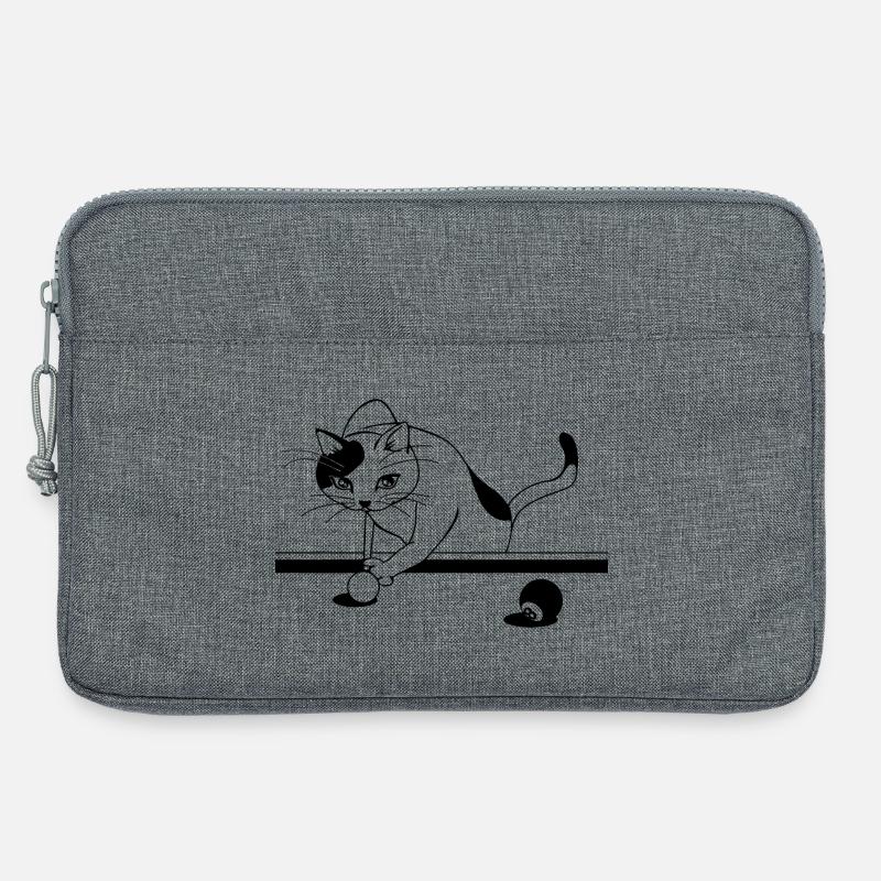Katzenpower - Laptoptasche 13" - Grau meliert