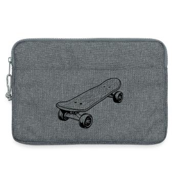 Skateboard Graphics - Laptop bag 13" - heather grey - Front