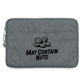 Kann Nüsse enthalten - Laptoptasche 13" - Grau meliert - Vorne
