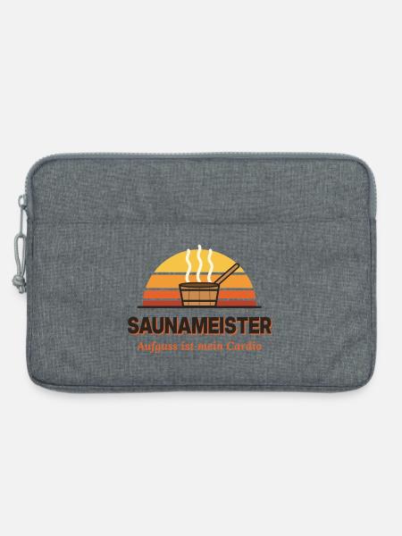 Sauna Meister Cardio Kraft - Laptoptasche 13" - Grau meliert