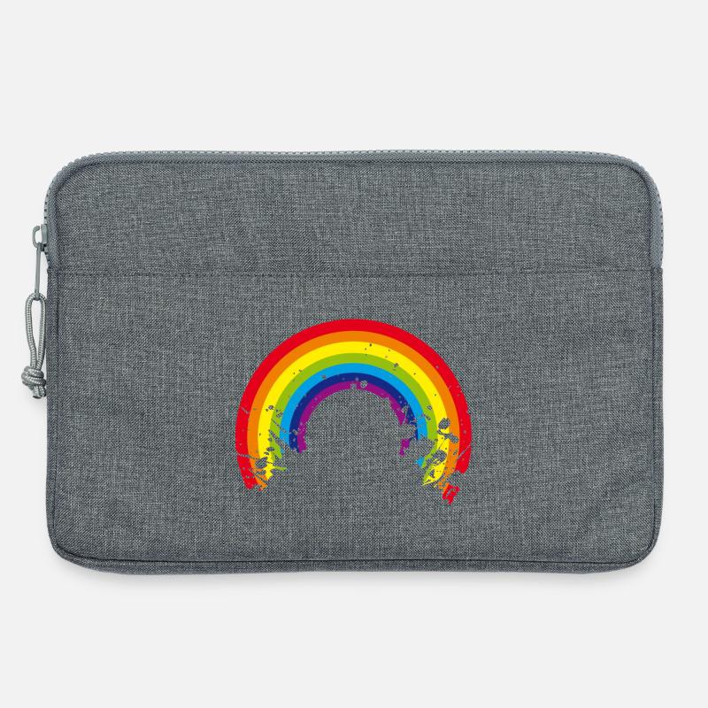 rainbow regenbogen - Laptoptasche 13" - Grau meliert