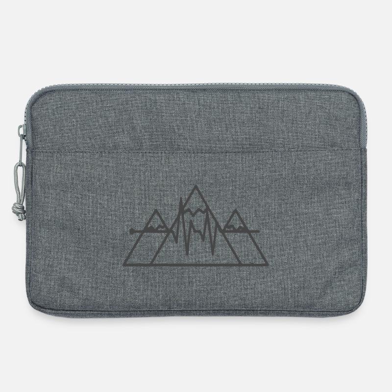 Wandern_Berge - Laptoptasche 13" - Grau meliert