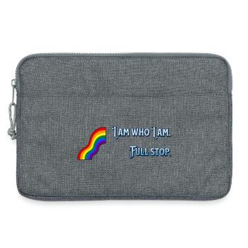 I am what I am - Laptop bag 13" - heather grey - Front