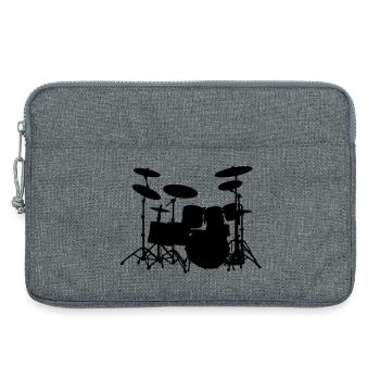 Drumset - Laptoptasche 13" - Grau meliert - Vorne