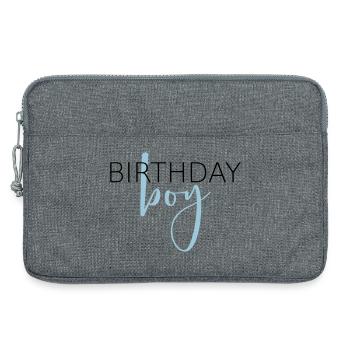 Anniversaire garçon i cadeau d'anniversaire enfant - Sacoche pour ordinateur portable 13 pouces - gris chiné - Devant