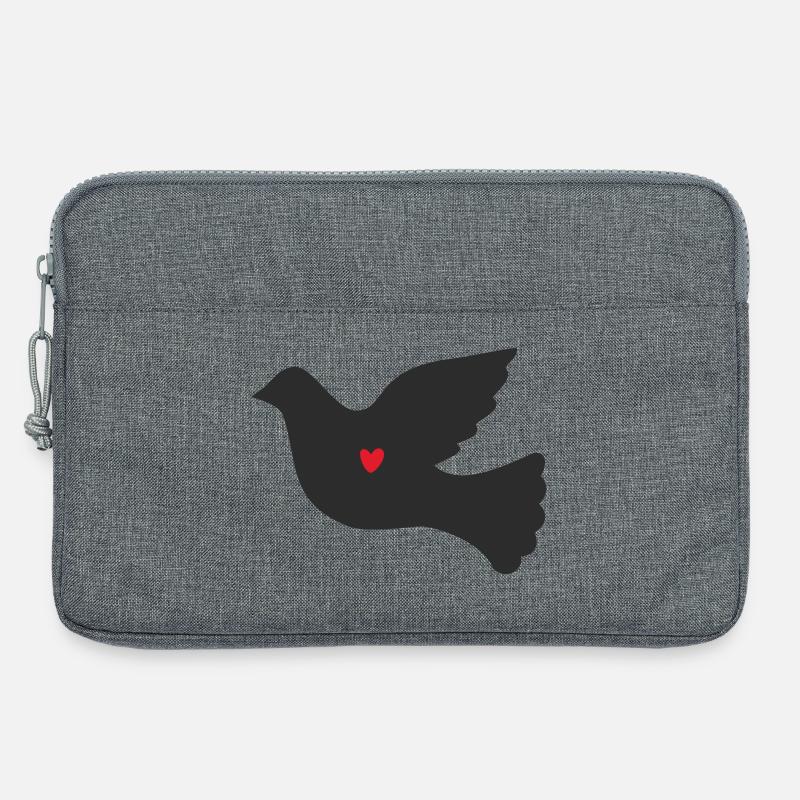 Taube Friedenstaube - Laptoptasche 13" - Grau meliert