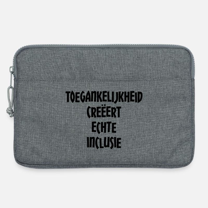 Accessibility creates true inclusion # - Laptop bag 13" - heather grey