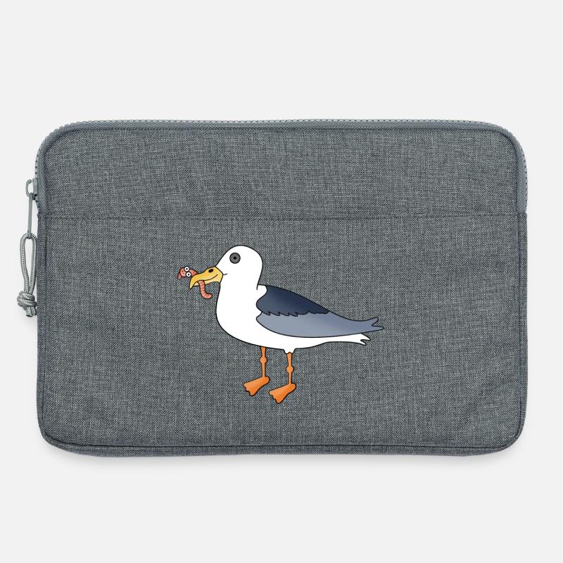 Moewe und Wattwurm Wattn Team - Laptoptasche 13" - Grau meliert