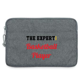 Der Basketball-Experte - Laptoptasche 13" - Grau meliert - Vorne