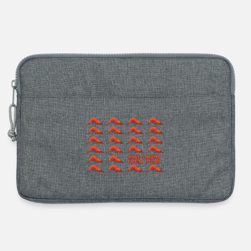 Make Shrimp Great Again - Laptop bag 13" - heather grey