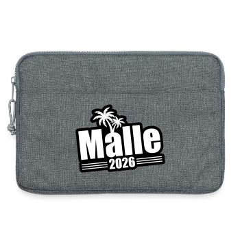 Palmiers Malle 2026 - Sacoche pour ordinateur portable 13 pouces - gris chiné - Devant