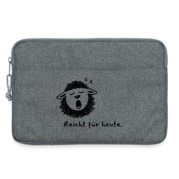 Reicht für heute - Schwarzes Schaf Humor Edition - Laptoptasche 13" - Grau meliert - Vorne