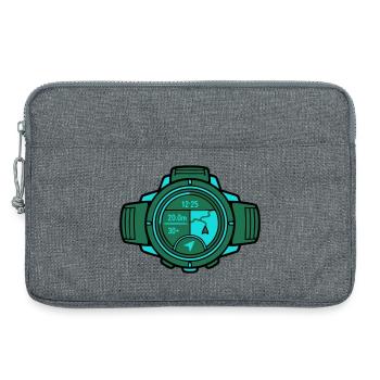 Montre GPS moderne Course - Sacoche pour ordinateur portable 13 pouces - gris chiné - Devant