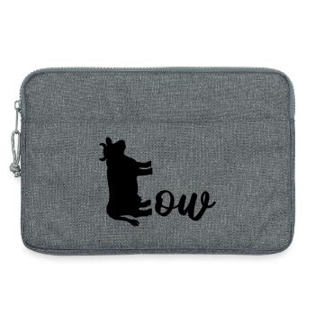Domestic Cattle Cow - Laptop bag 13" - heather grey - Front