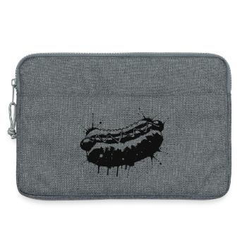 Hot Dog Ink Splash & Splash Black - Laptoptasche 13" - Grau meliert - Vorne