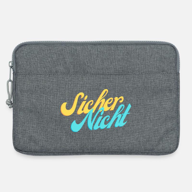 Sicher Nicht. - Laptoptasche 13" - Grau meliert