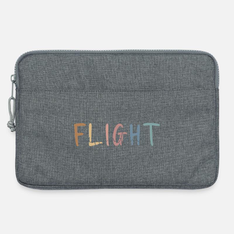 Flight Attendant Gift - Flight Attendant Gift - Laptop bag 13" - heather grey